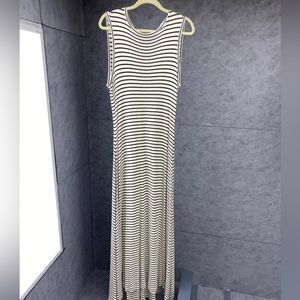 Vintage Ralph Lauren Classic Long Striped Boat Dress Size L
